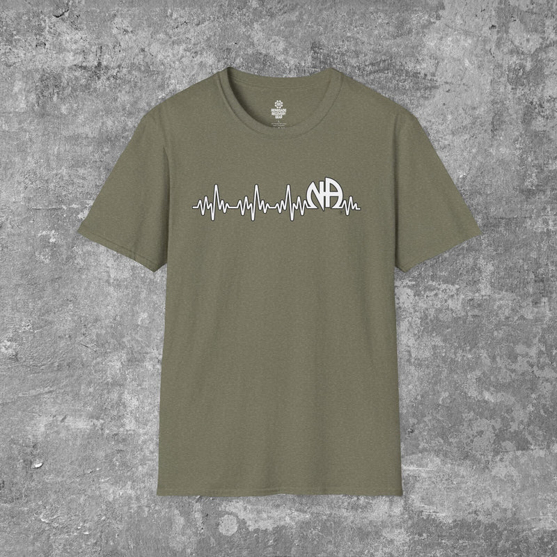 Load image into Gallery viewer, Narcotics Anonymous Heart Beat Women's Unisex Softstyle T-Shirt