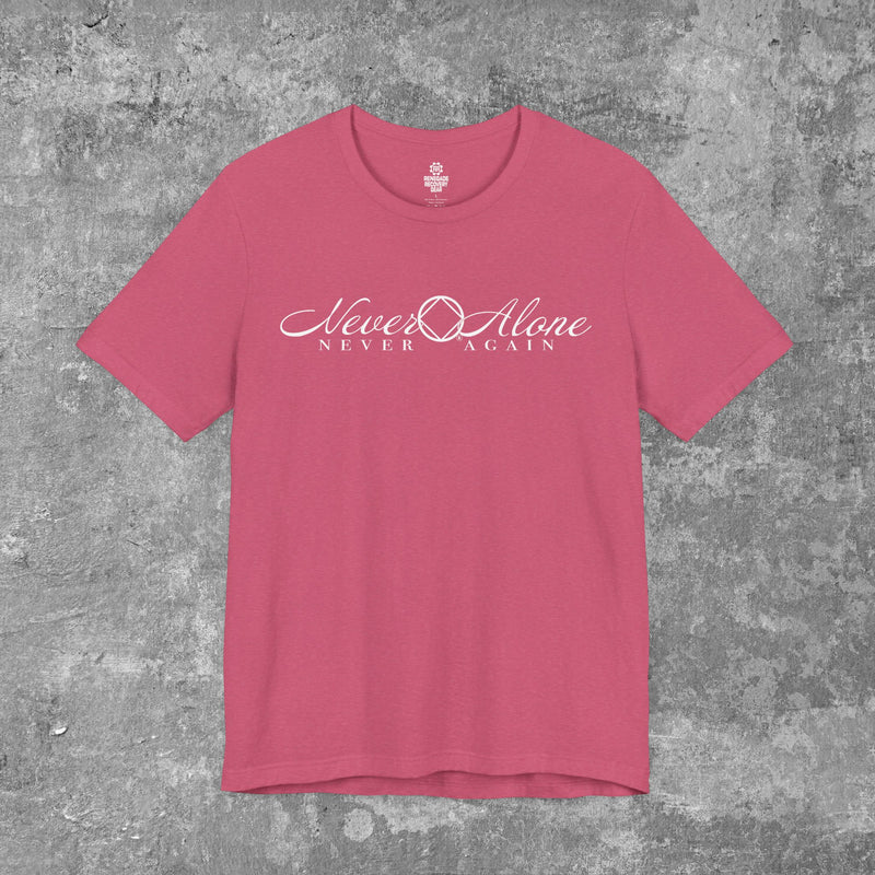 Load image into Gallery viewer, Never Alone π· Never Again Women's Unisex Jersey Short Sleeve T-shirt