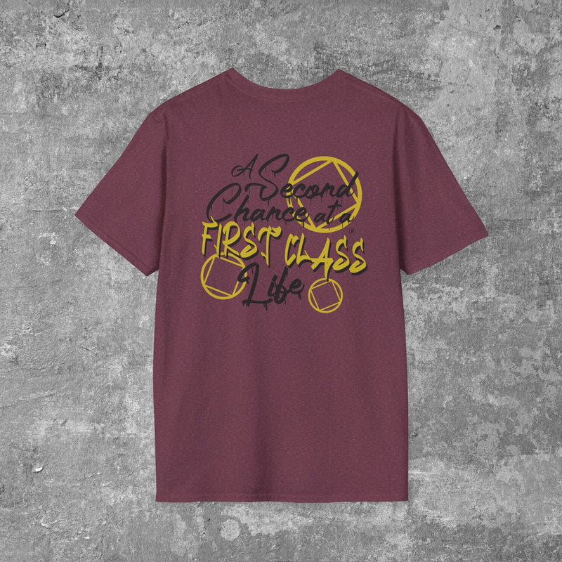 Load image into Gallery viewer, A Second Chance at a First Class Life Women's Unisex Softstyle T-Shirt