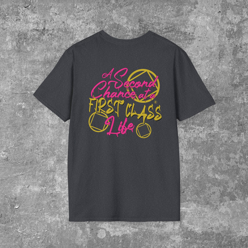 Load image into Gallery viewer, A Second Chance at a First Class Life Women's Unisex Softstyle T-Shirt
