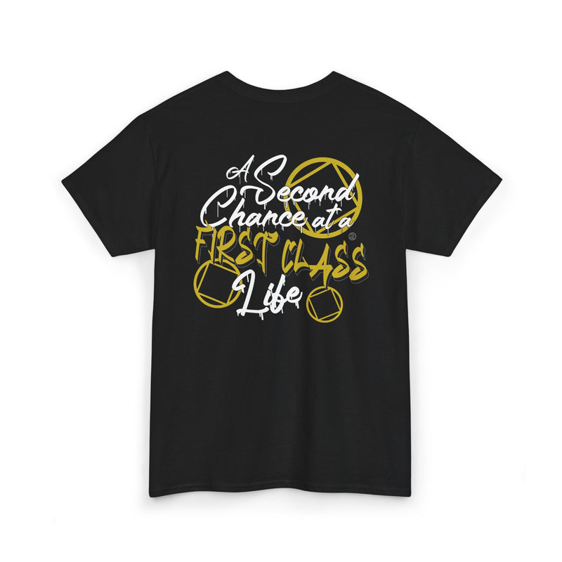 Load image into Gallery viewer, A Second Chance at a First Class Life Narcotics Anonymous Men's Heavy Cotton T-shirt