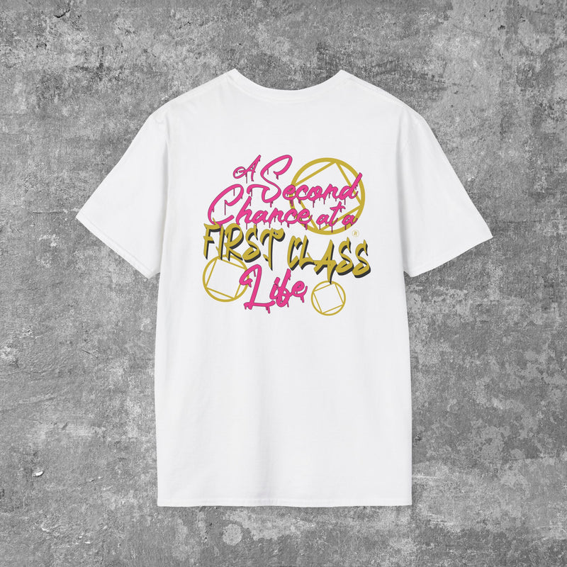 Load image into Gallery viewer, A Second Chance at a First Class Life Women's Unisex Softstyle T-Shirt