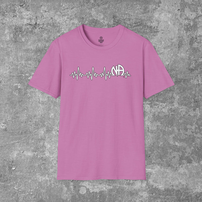 Load image into Gallery viewer, Narcotics Anonymous Heart Beat Women's Unisex Softstyle T-Shirt