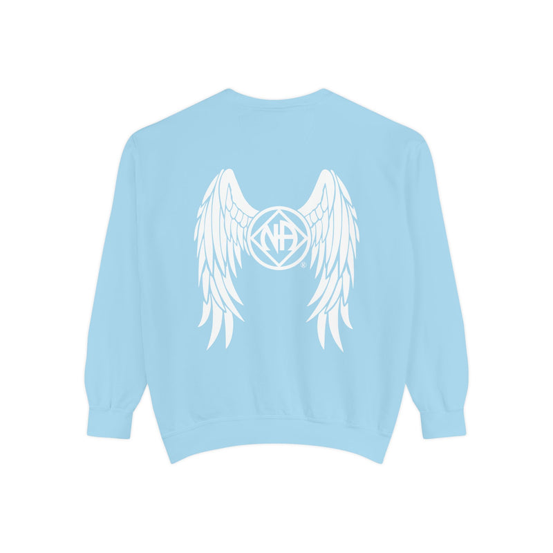 Load image into Gallery viewer, NAngel Narcotics Anonymous Angel Wings Pastel Comfort Colors Unisex Women's Sweater