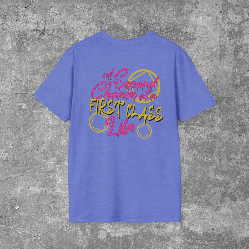 Load image into Gallery viewer, A Second Chance at a First Class Life Women's Unisex Softstyle T-Shirt