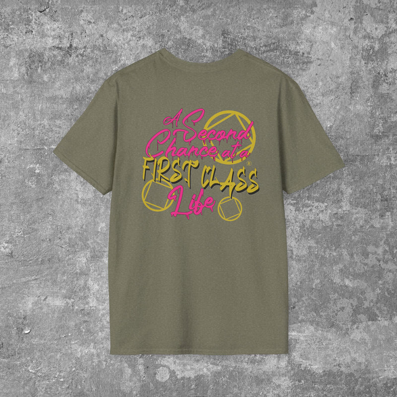 Load image into Gallery viewer, A Second Chance at a First Class Life Women's Unisex Softstyle T-Shirt