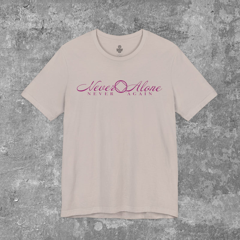 Load image into Gallery viewer, Never Alone π· Never Again Women's Unisex Jersey Short Sleeve T-shirt
