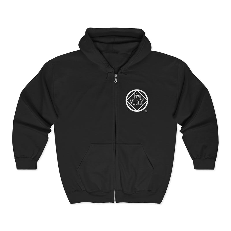Load image into Gallery viewer, Prayer and Meditation Unisex Heavy Blend Full - Zip Hoodie