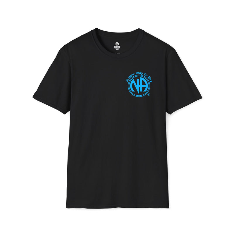 Load image into Gallery viewer, Living My Best Life the NA Way Narcotics Anonymous Unisex Softstyle T-Shirt