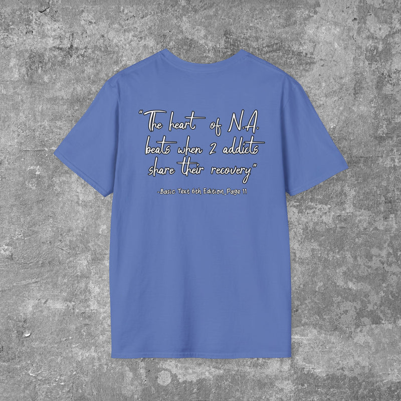 Load image into Gallery viewer, Narcotics Anonymous Heart Beat Women's Unisex Softstyle T-Shirt
