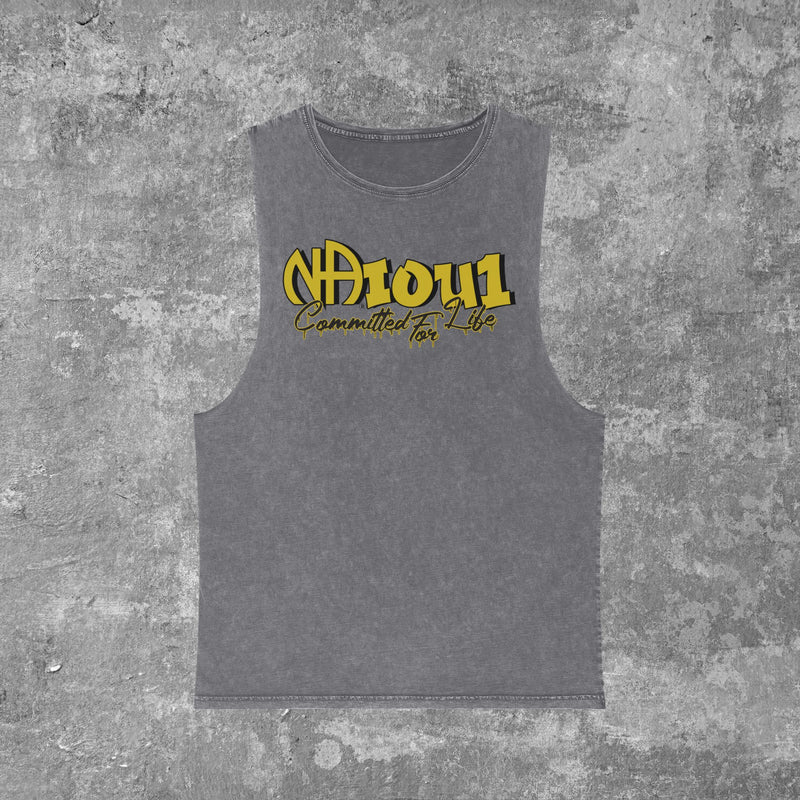 Load image into Gallery viewer, N.A.I.O.U.1. Narcotics Anonymous Unisex Stonewash Tank Top