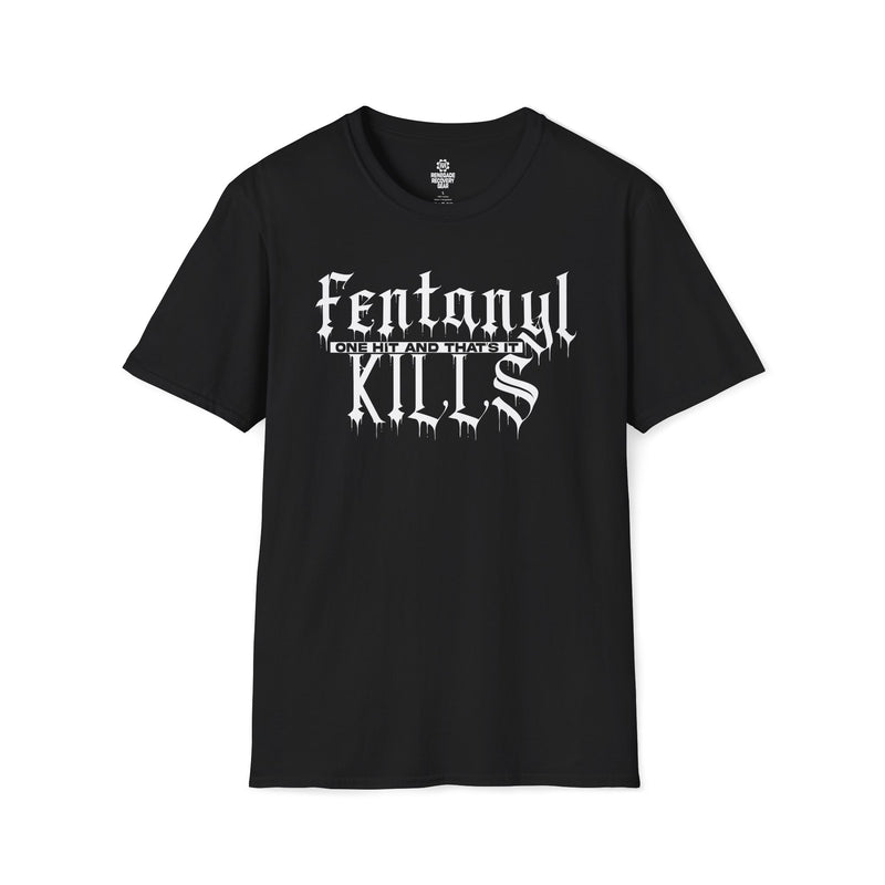 Load image into Gallery viewer, Fentanyl KILLS - One Hit and That's It Unisex Women's Softstyle T-Shirt