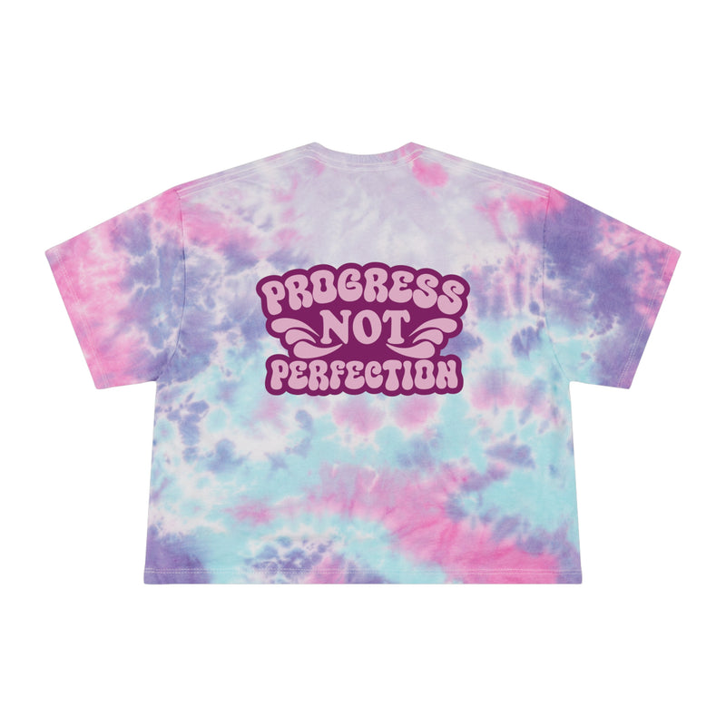 Load image into Gallery viewer, Recovery In Progress Women's Tie-Dye Crop Tee- Full Color