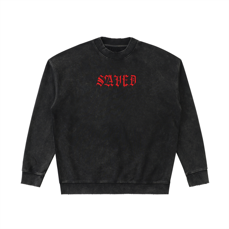 Load image into Gallery viewer, SAVED Narcotics Anonymous Drop Shoulder Crewneck Sweatshirt