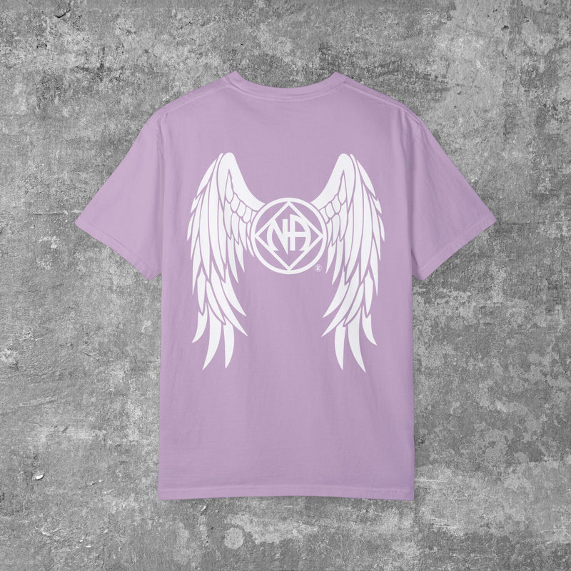 Load image into Gallery viewer, NAngel Narcotics Anonymous Angel Wings Pastel Comfort Colors T-shirt