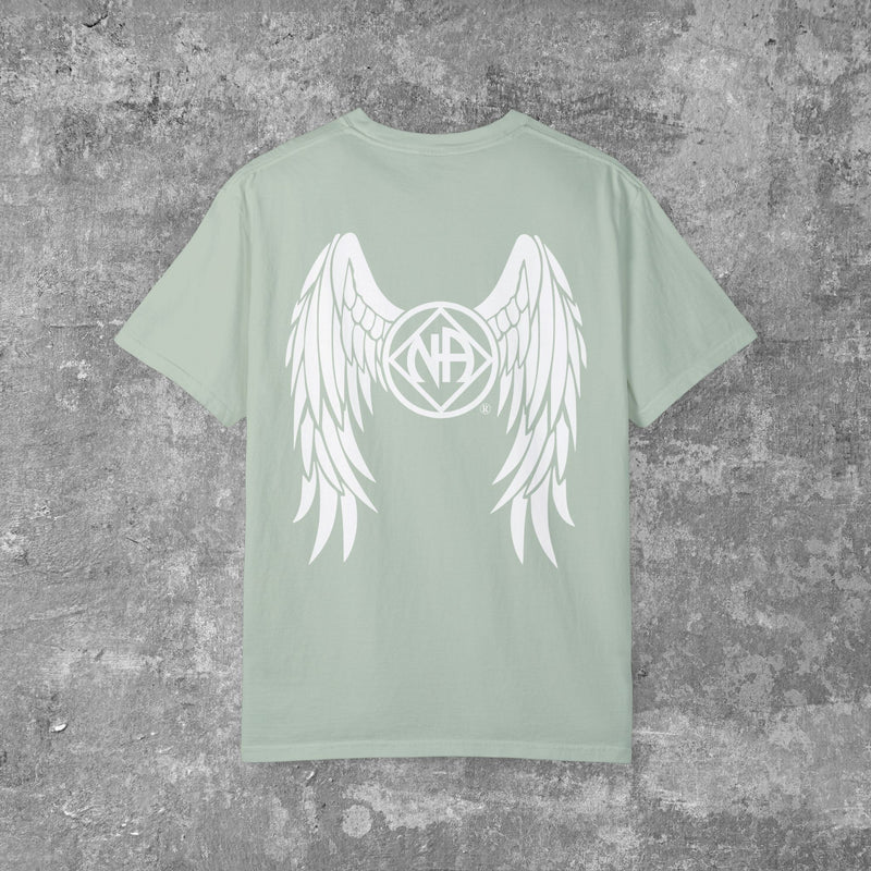 Load image into Gallery viewer, NAngel Narcotics Anonymous Angel Wings Pastel Comfort Colors T-shirt