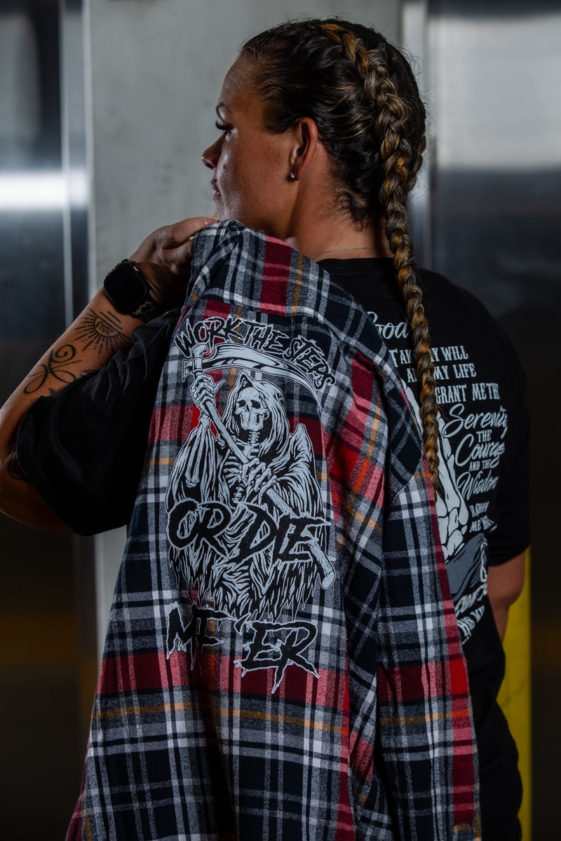 Load image into Gallery viewer, Work the Steps or DIE MF'ER Women's Flannels