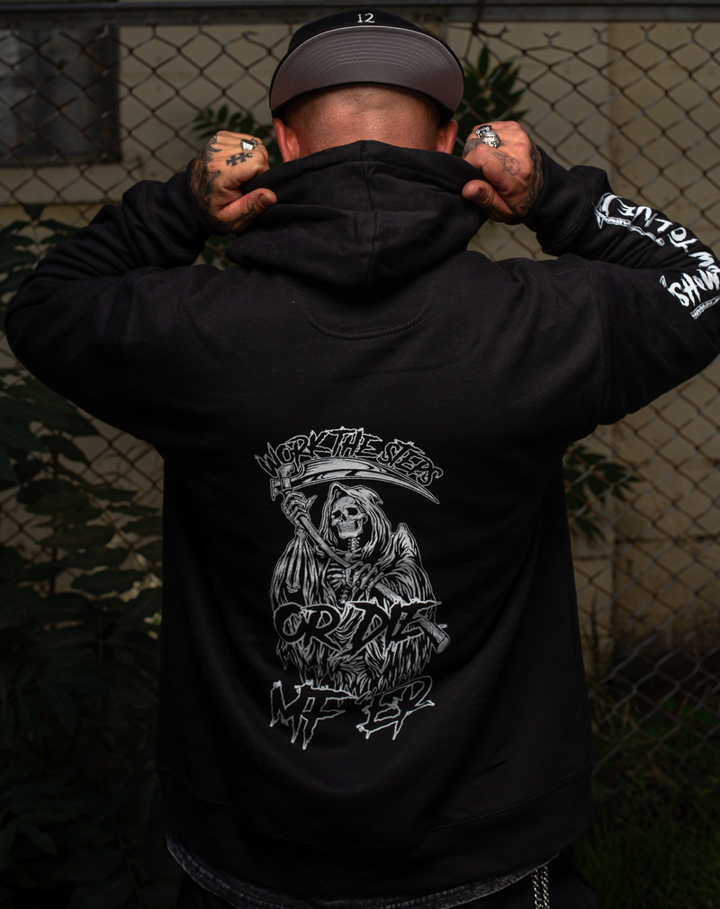 Load image into Gallery viewer, Work the Steps or DIE MF'ER Unisex Men's Heavy Blend Pull-Over Hoodie