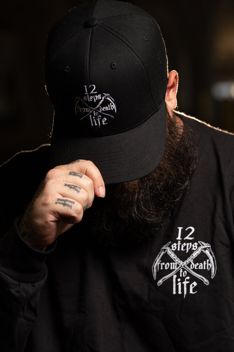 Load image into Gallery viewer, Work the Steps or DIE MF'ER Unisex Men's Heavy Blend Pull-Over Hoodie