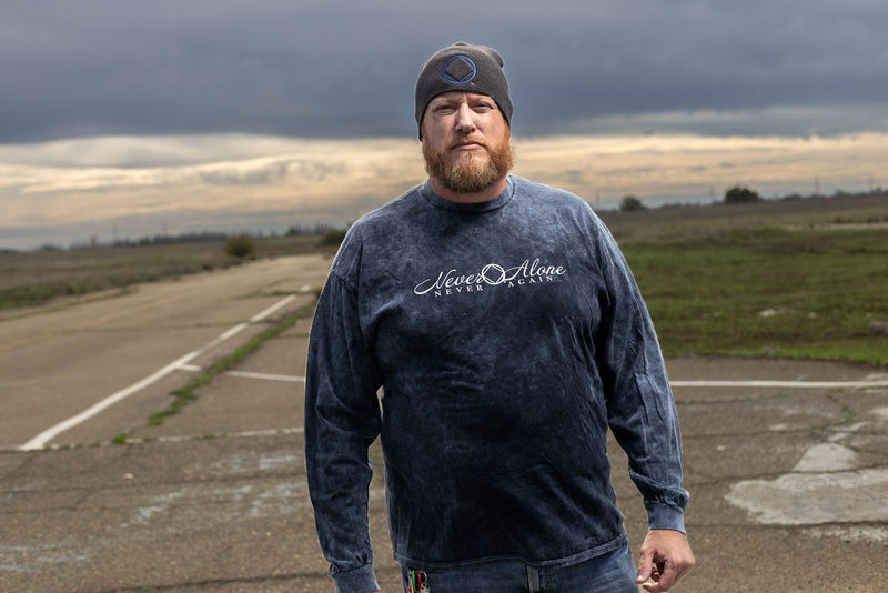 Load image into Gallery viewer, blue sweatshirt with a logo