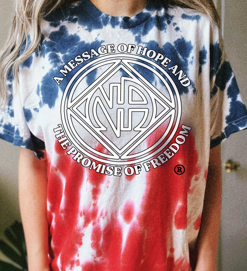 Load image into Gallery viewer, Promise of Freedom 'Flag' Tie-Dye Tee