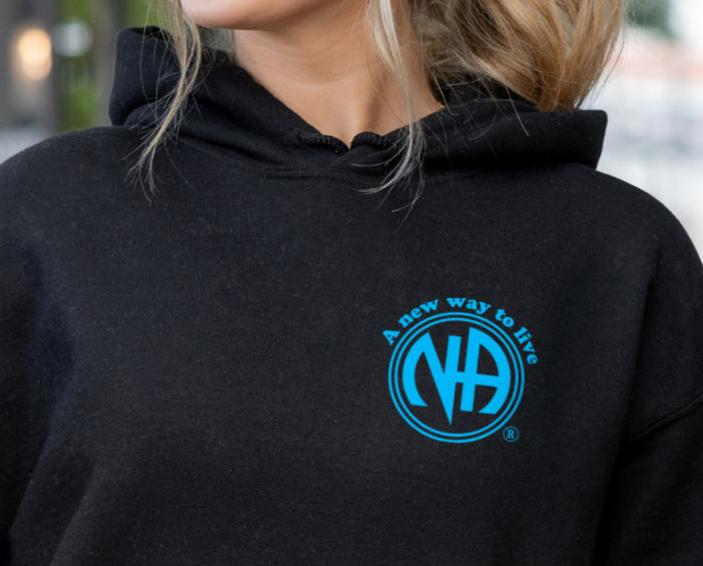 Load image into Gallery viewer, Living My Best Life the NA Way Narcotics Anonymous Unisex Pull -Over Hoodie