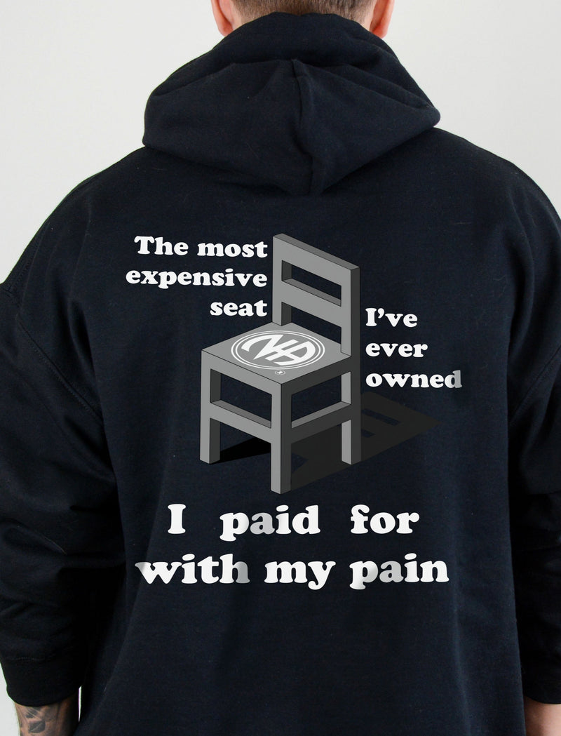 Load image into Gallery viewer, The Most Expensive Seat I've Ever Owned I Paid For With My Pain Unisex Men's Heavy Blend Hooded Pull-Over Sweatshirt