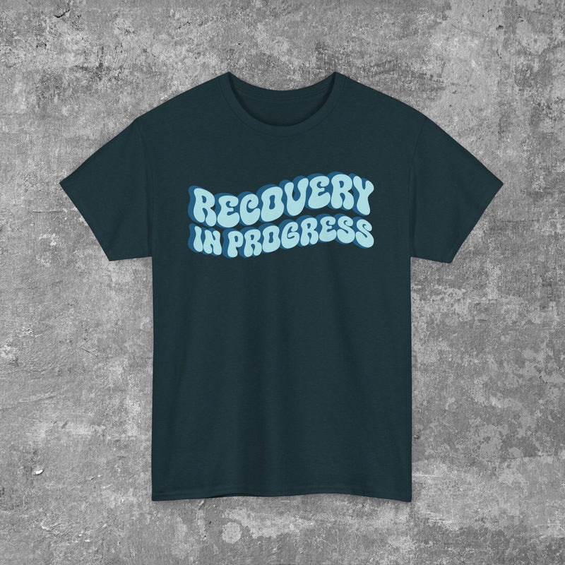 Load image into Gallery viewer, Recovery In Progress Men&#39;s Unisex Heavy Cotton T-shirt
