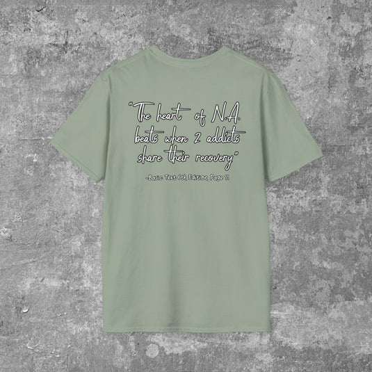 Narcotics Anonymous Heart Beat Women's Unisex Softstyle T-Shirt