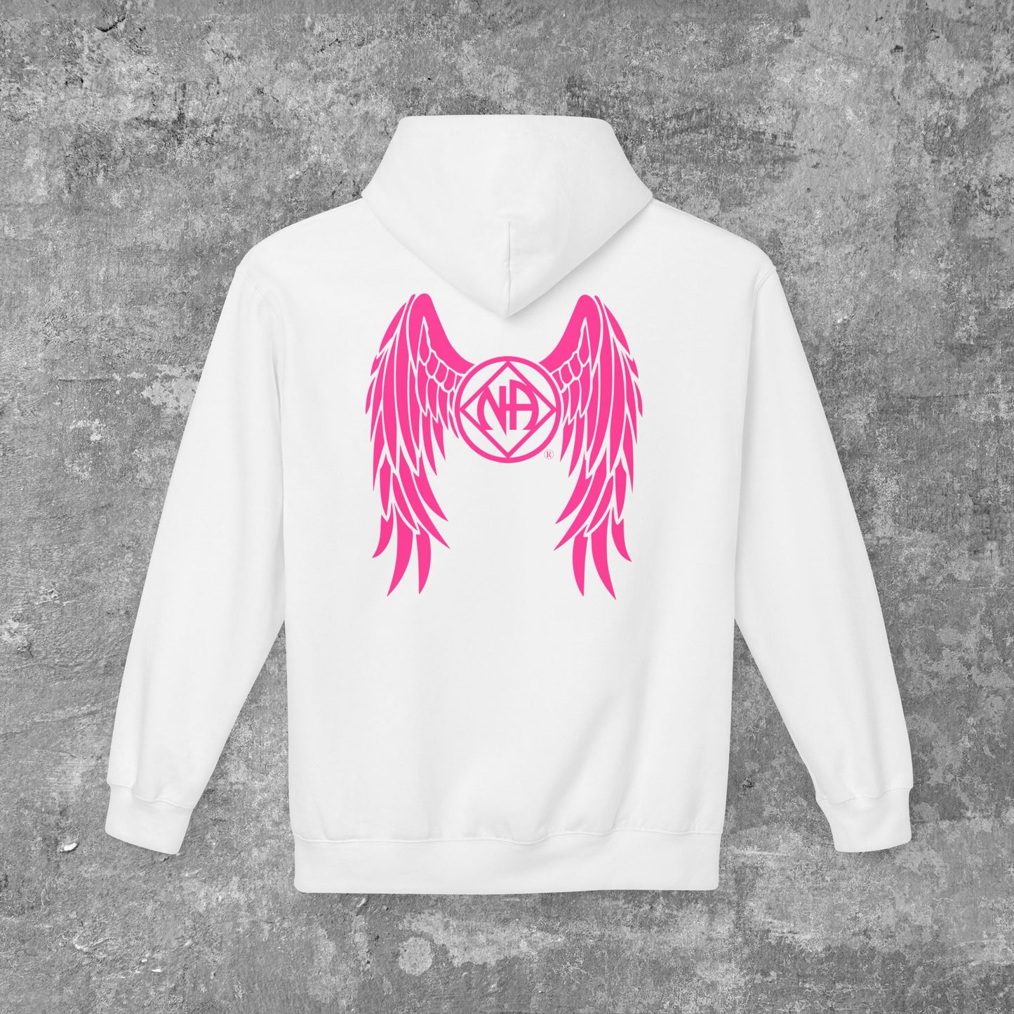 NAngel Narcotics Anonymous Angel Wings Unisex Women's Softstyle Pull-Over Hoodie