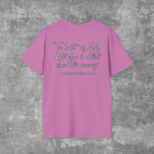 Narcotics Anonymous Heart Beat Women's Unisex Softstyle T-Shirt
