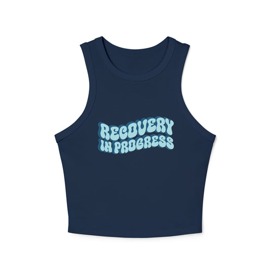 Recovery In Progress Women's Micro Rib Racer Tank Top