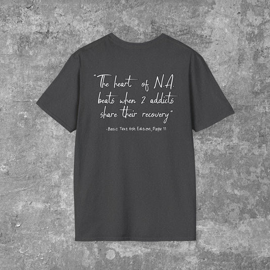 Narcotics Anonymous Heart Beat Women's Unisex Softstyle T-Shirt