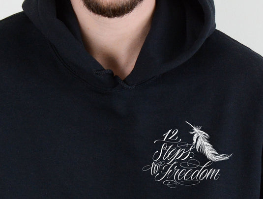 12 Steps to Freedom Phoenix from the Ashes Unisex Men's Pull-Over Hoodie