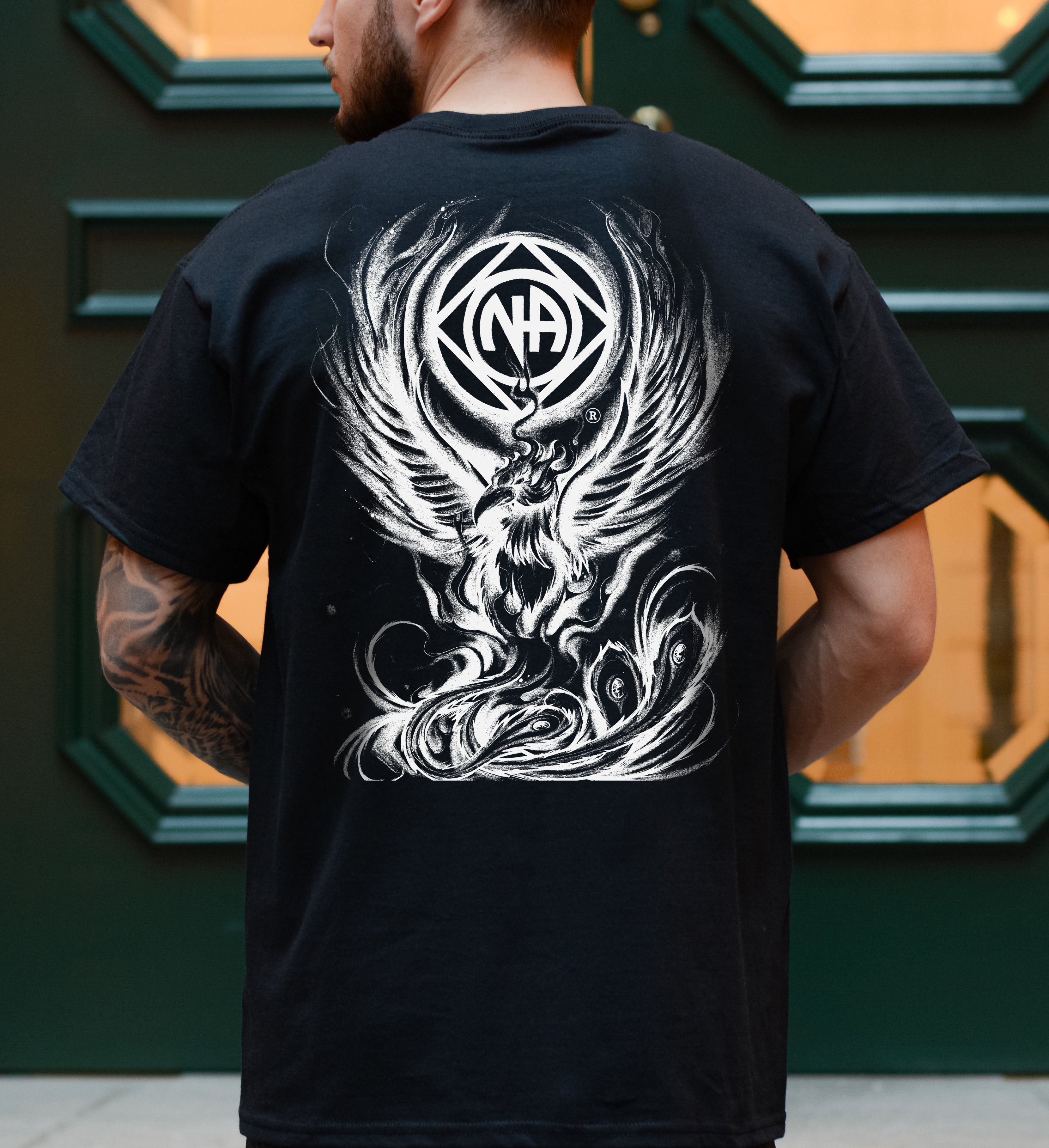 12 Steps to Freedom Phoenix from the Ashes Unisex Men's Heavy Cotton T ...