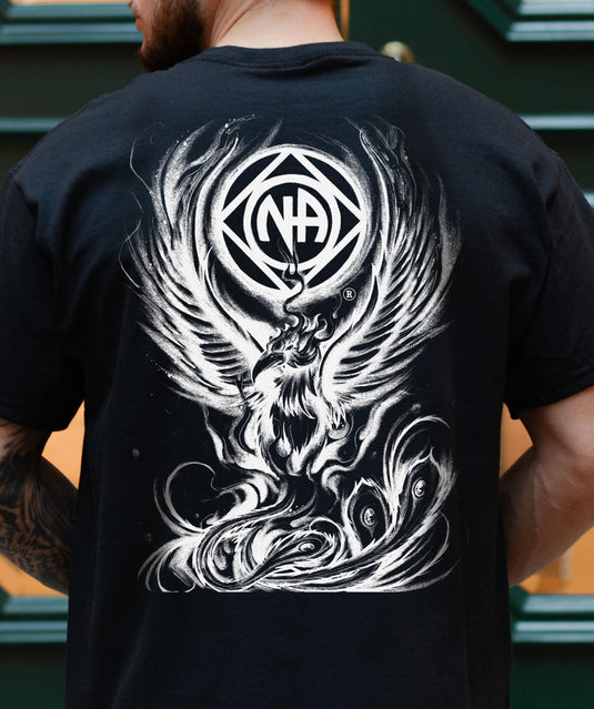 12 Steps to Freedom Phoenix from the Ashes Unisex Men's Heavy Cotton T-shirt