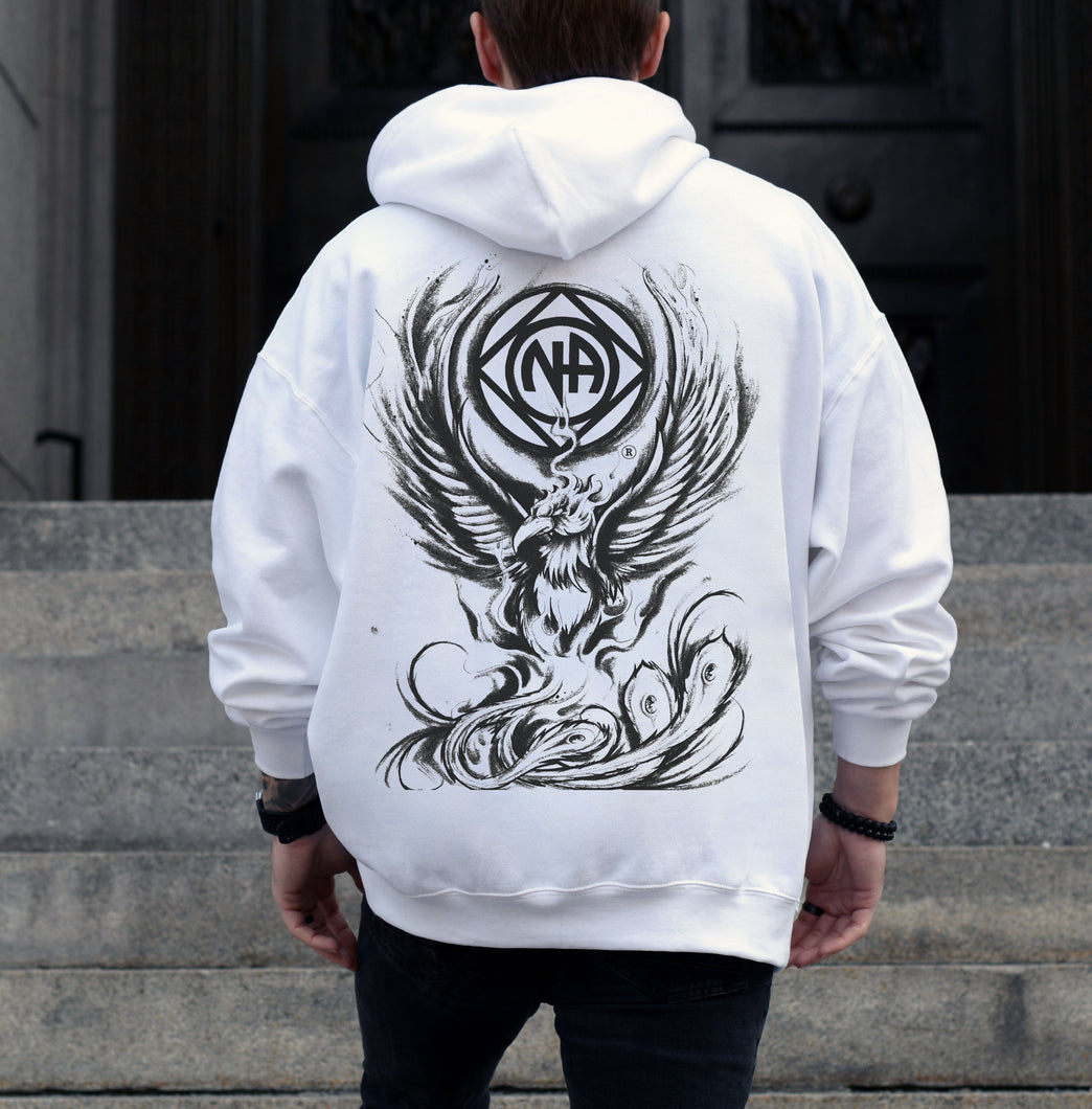 12 Steps to Freedom Phoenix from the Ashes Unisex Men's Pull-Over Hoodie