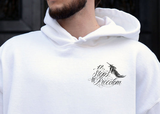 12 Steps to Freedom Phoenix from the Ashes Unisex Men's Pull-Over Hoodie