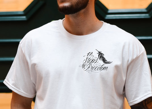 12 Steps to Freedom Phoenix from the Ashes Unisex Men's Heavy Cotton T-shirt