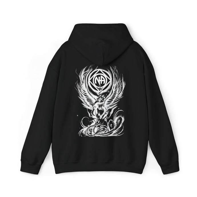 12 Steps to Freedom Phoenix from the Ashes Men's Heavy Blend Hooded Pull-Over Sweatshirt