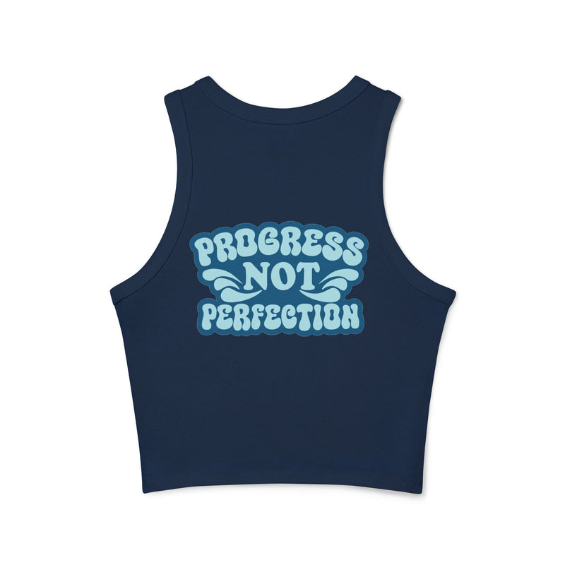 Load image into Gallery viewer, Recovery In Progress Women&#39;s Micro Rib Racer Tank Top
