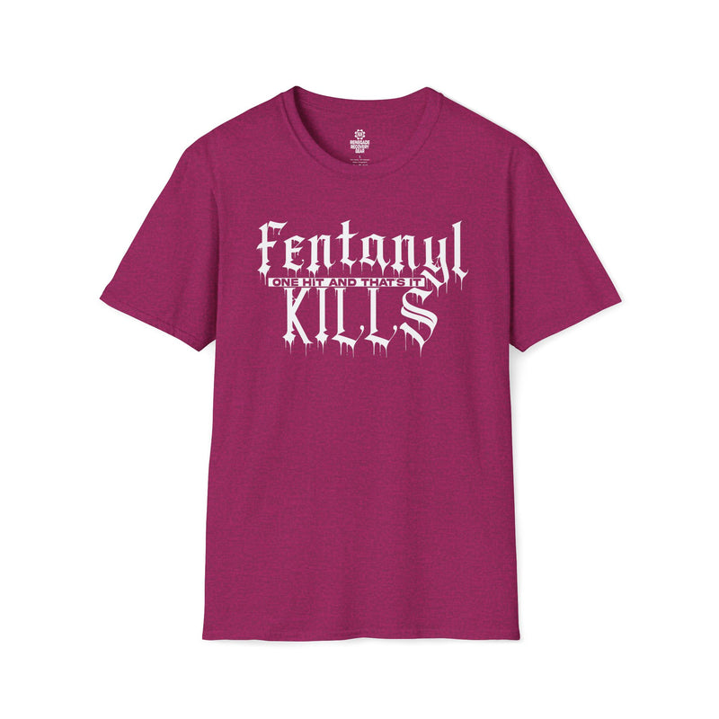 Load image into Gallery viewer, Fentanyl KILLS - One Hit and That&#39;s It Unisex Women&#39;s Softstyle T-Shirt
