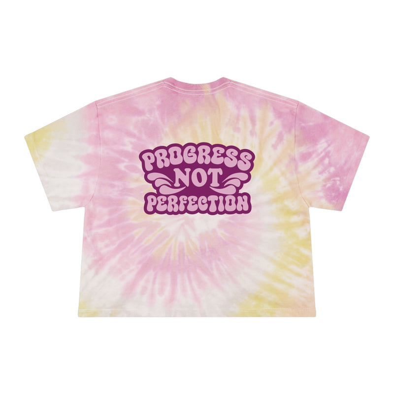 Load image into Gallery viewer, Recovery In Progress Women&#39;s Tie-Dye Crop Tee- Full Color
