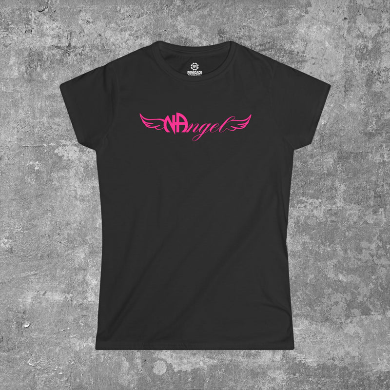 Load image into Gallery viewer, NAngel Narcotics Anonymous Angel Wings Ladies Softstyle T-shirt
