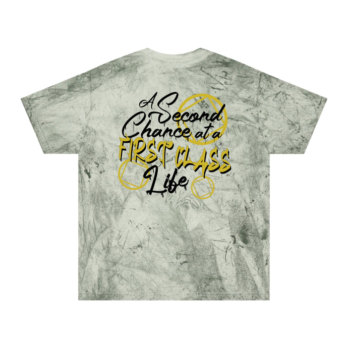 A Second Chance at a First Class Life Unisex Comfort Colors Color Blast T-Shirt