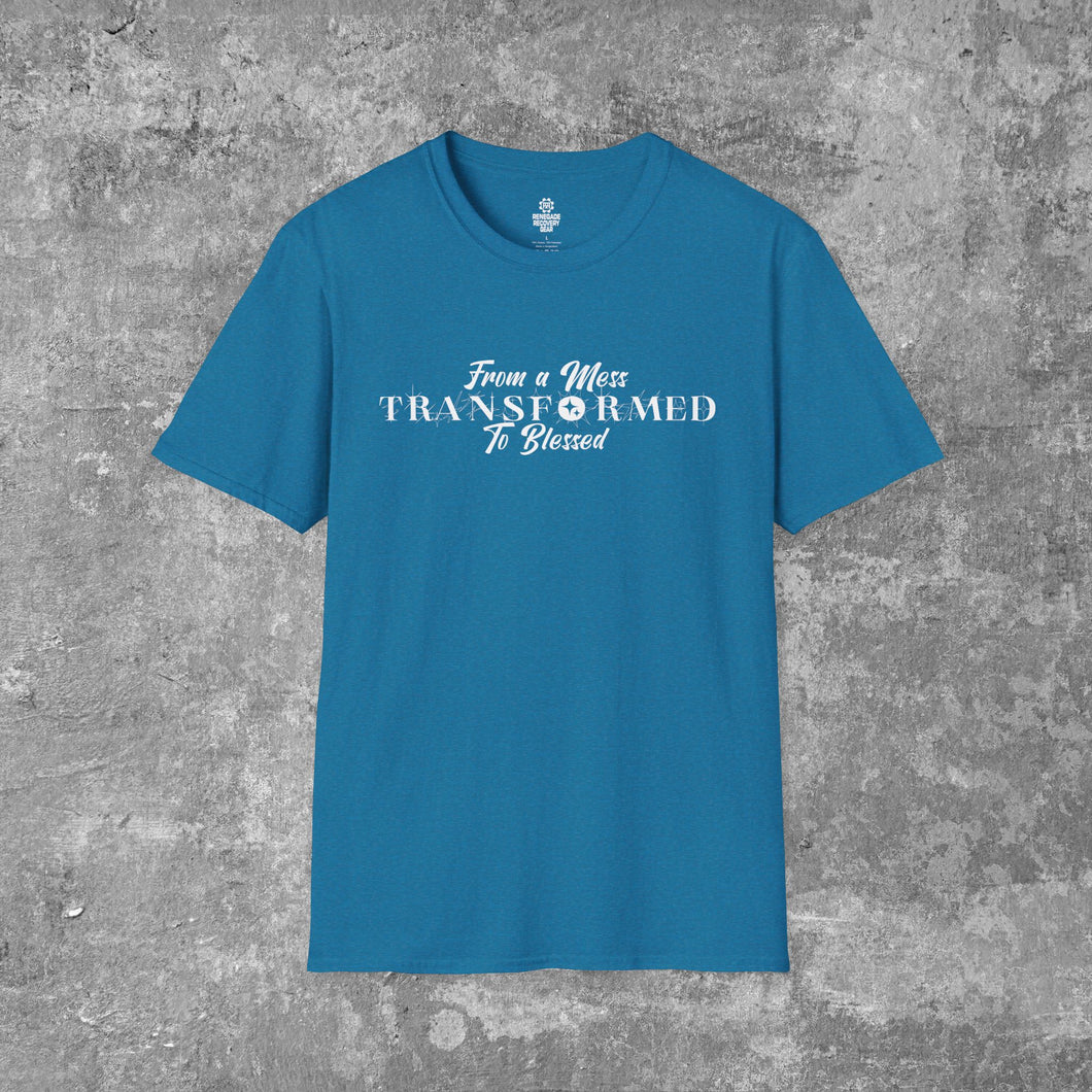 From a Mess ✨Transformed✨ to Blessed Women's Unisex Softstyle T-Shirt