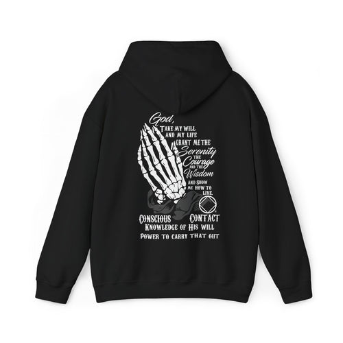 Prayer and Meditation Men's Heavy Blend Hooded Pull-Over Sweatshirt