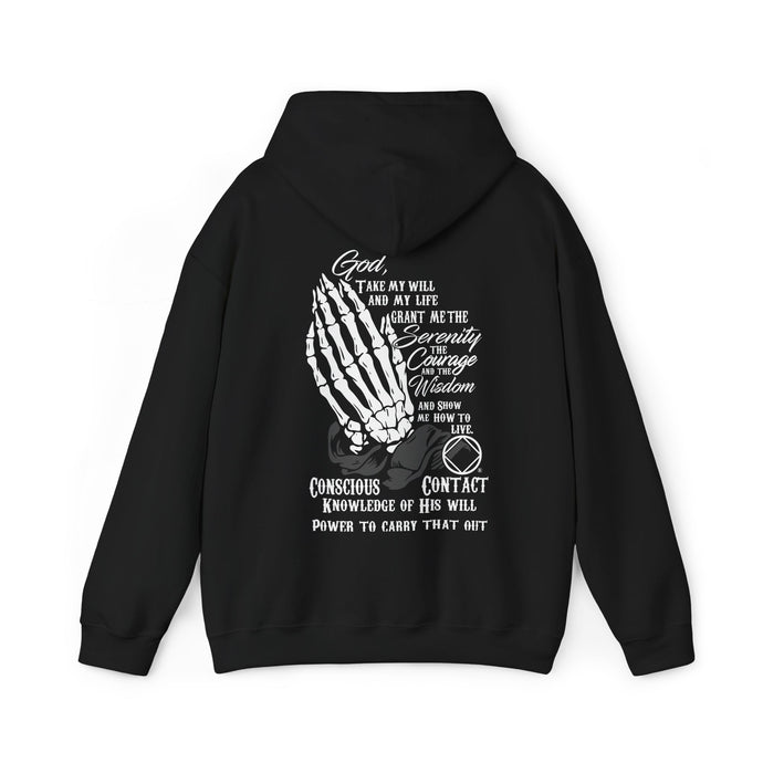 Prayer and Meditation Men's Heavy Blend Hooded Pull-Over Sweatshirt