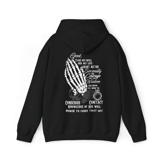 Prayer and Meditation Men's Heavy Blend Hooded Pull-Over Sweatshirt