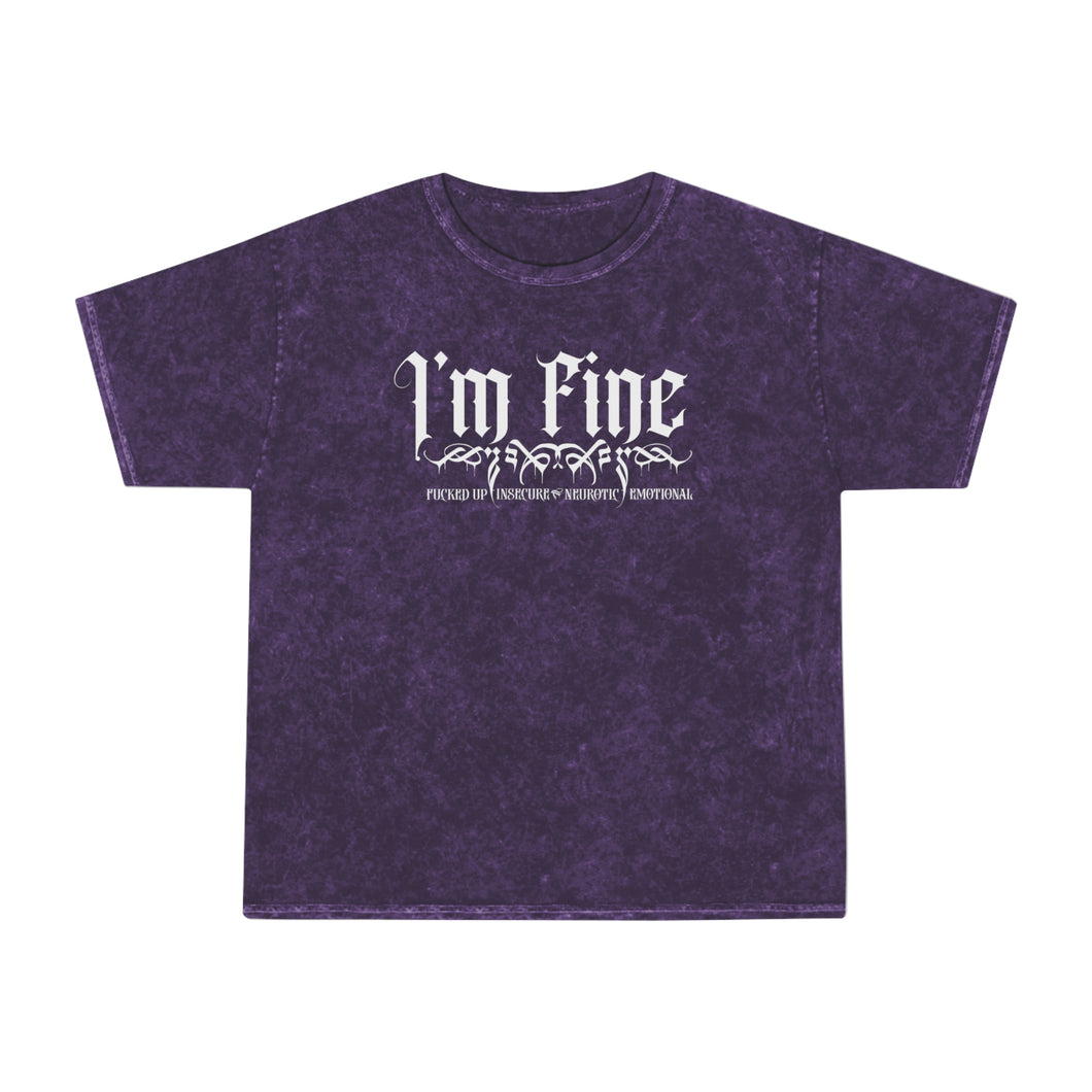I'm F.I.N.E. Unisex Mineral Wash T-Shirt